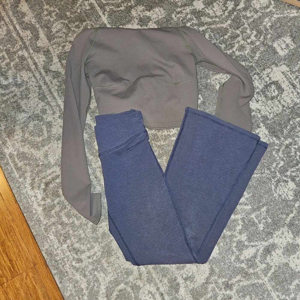 Girl's 11-12 Activewear Bundle Leggings and Cropped Pullover
